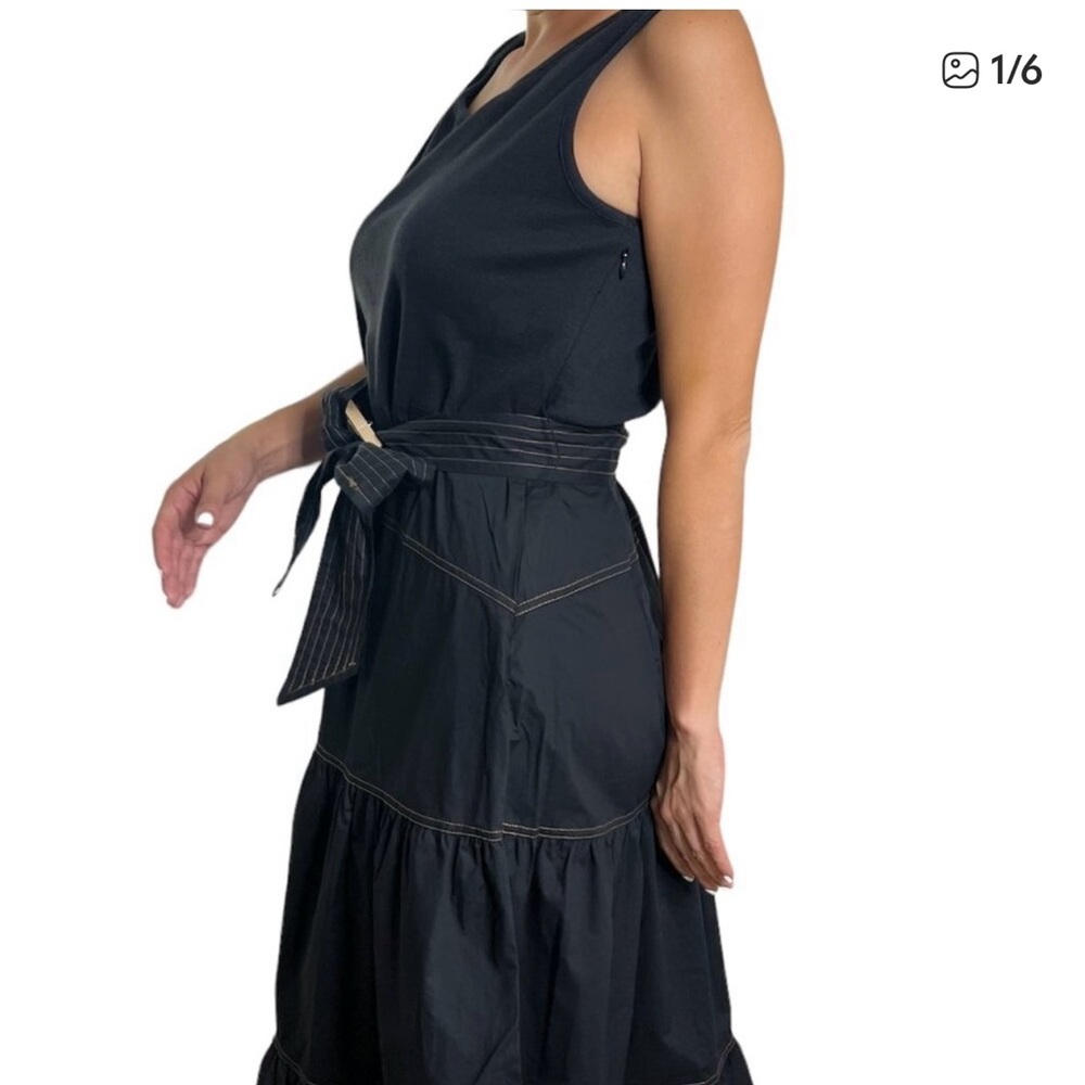 TAHARI, maxi  dress, size Large, color: Black - Picture 7 of 7